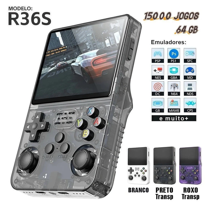 VideoGame R36s + 1500 jogos / Console portátil